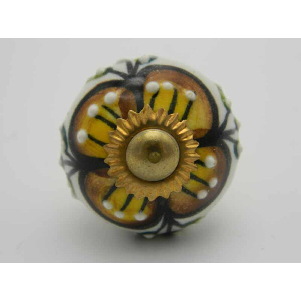 tribal suzani ceramic knobs