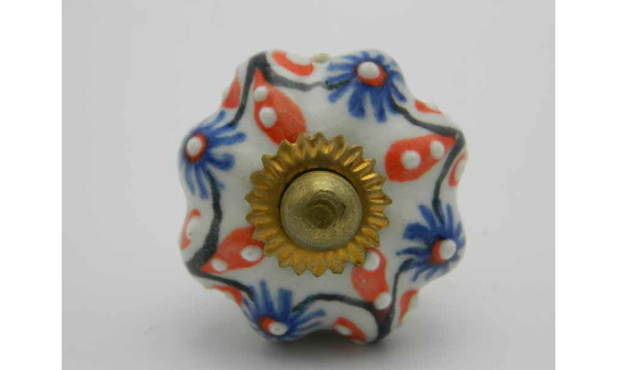 tribal suzani ceramic knobs