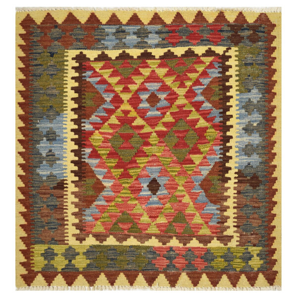 HANDMADE AFGHAN MAIAMANA KILIM