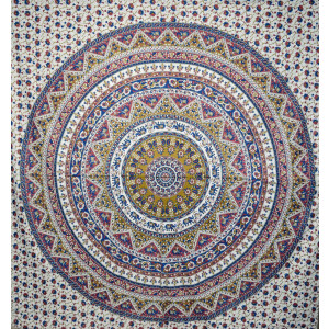 indian printed bed cover