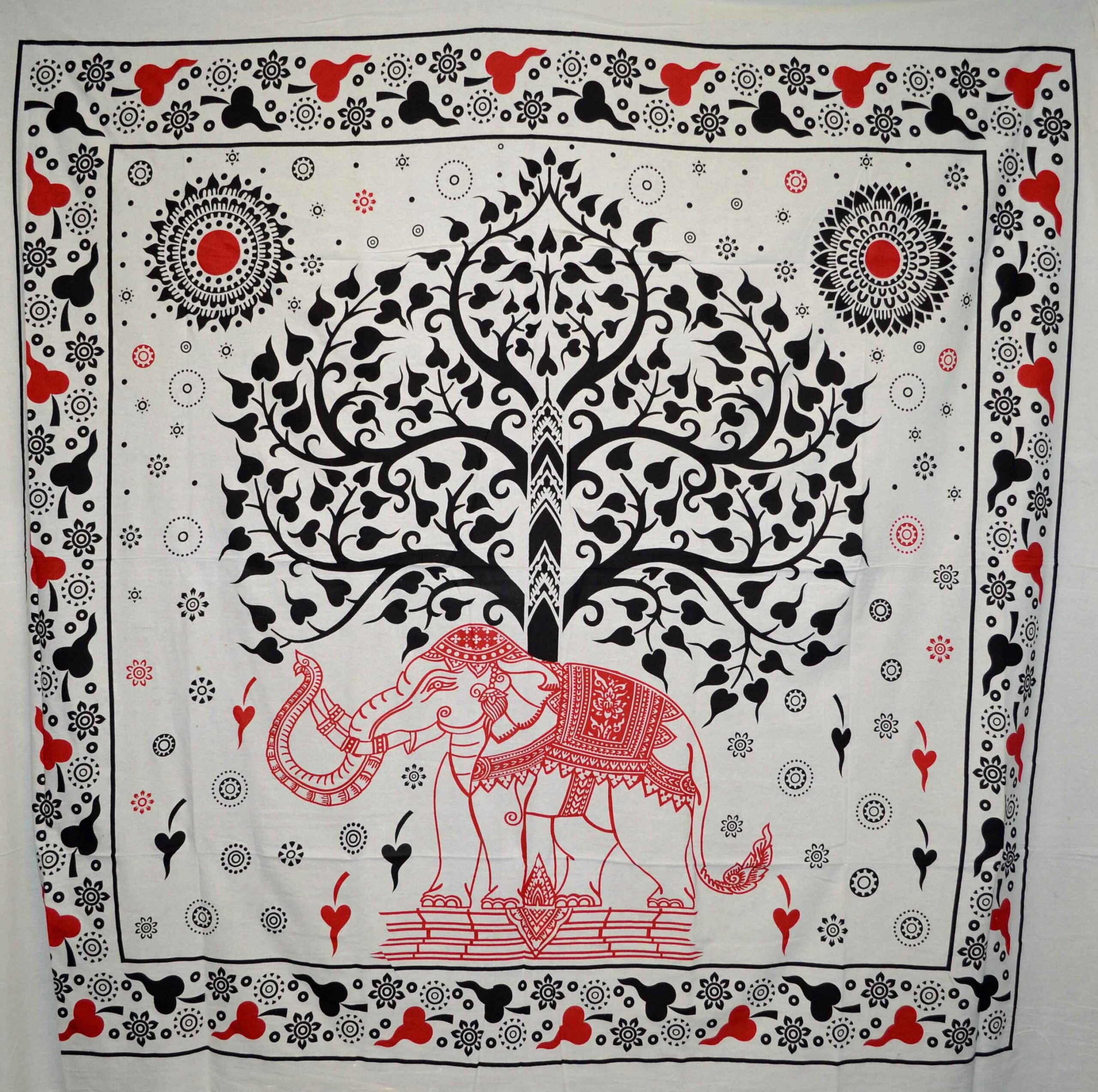 indian printed bed cover